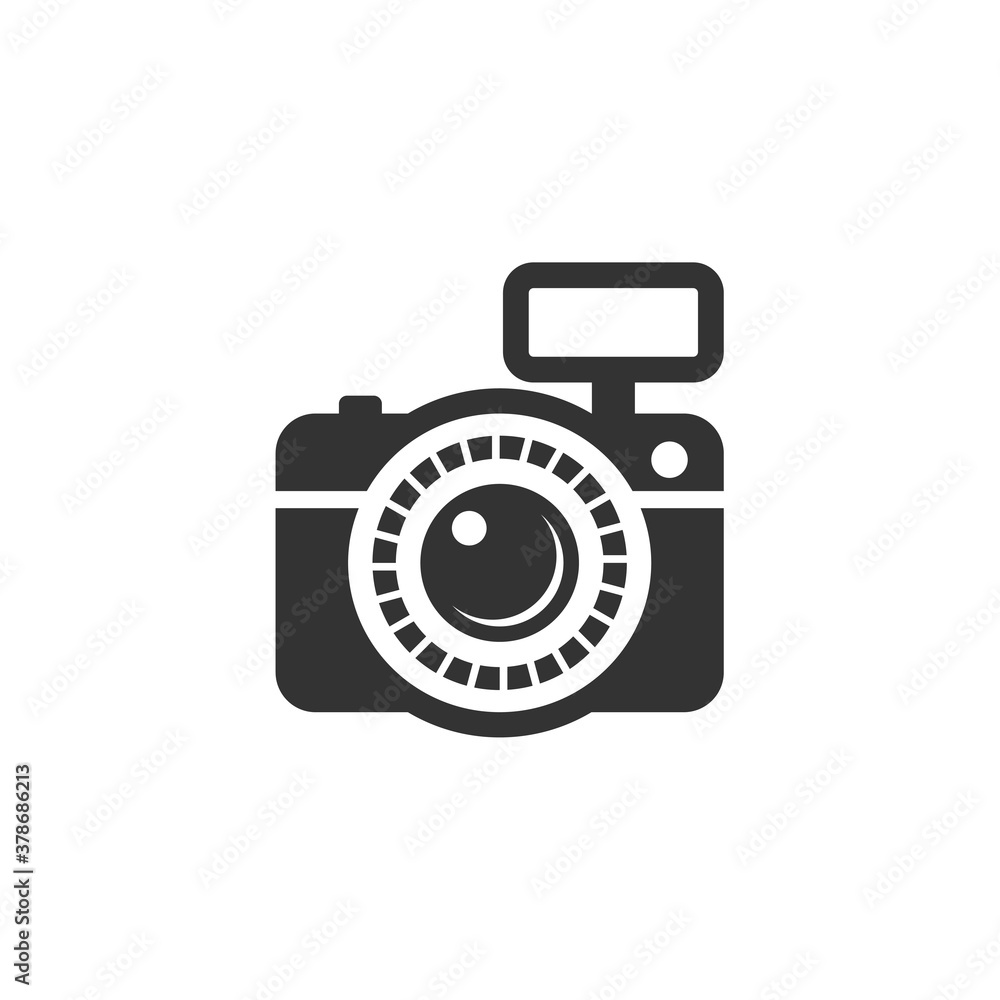 camera vector illustration. good for camera icon, photography, or videography industry. simple flat with dark grey color style camera vector illustration. good for camera icon, photography, or videography industry. simple flat with dark grey color style