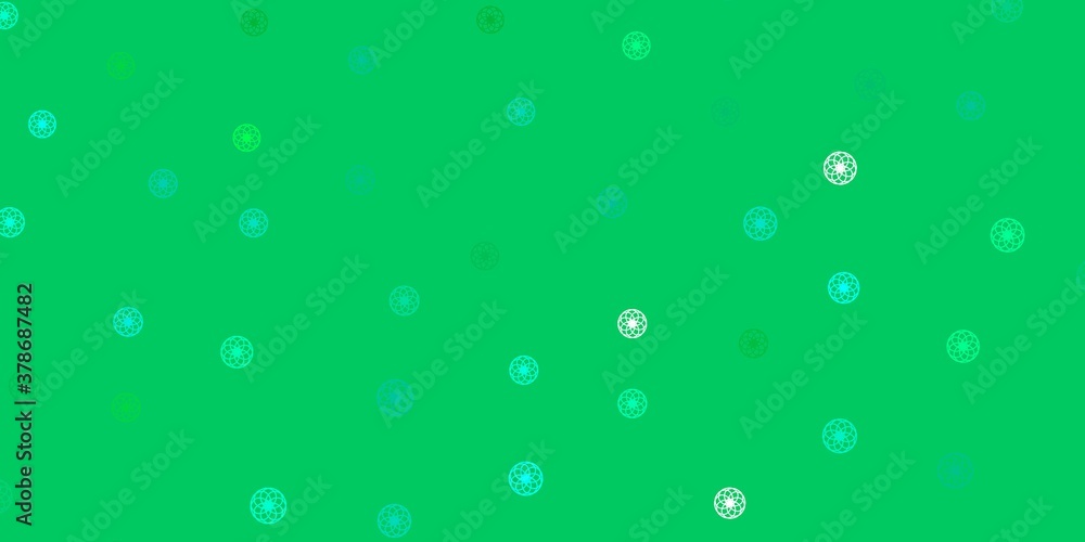 Light Green vector texture with disks.