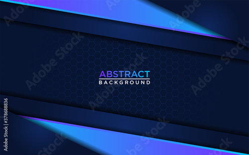Abstract dark navy background with gradient blue line