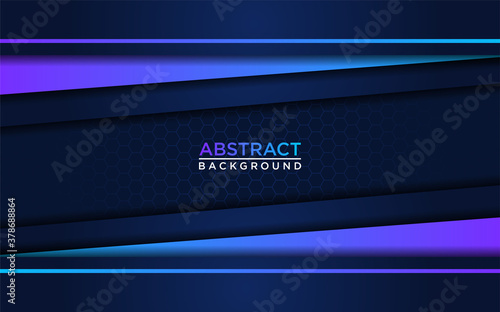 Abstract dark navy background with gradient blue line