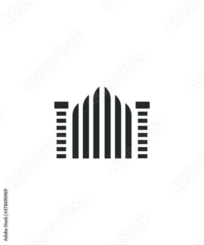 gate icon vector best flat icon.