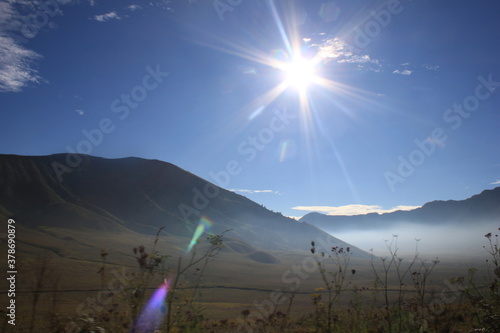 sunrise in the mountains Broro Tengger Semeru, Indonesia