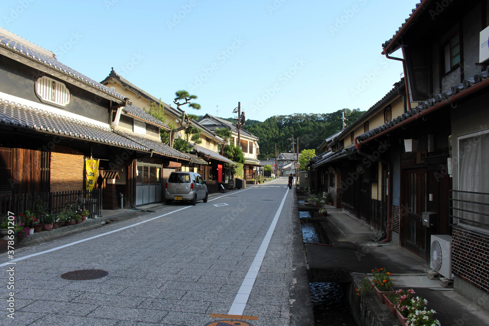 Situation around old town Oka of Asuka, Japan