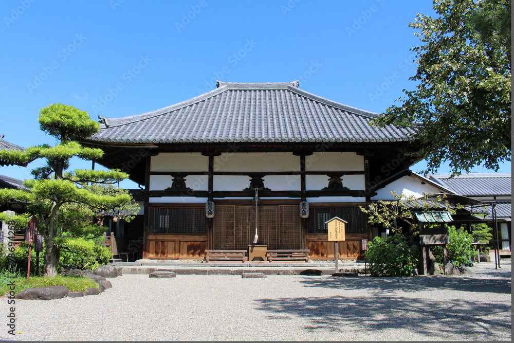 Main buildings of Asukadera Temple in Asuka