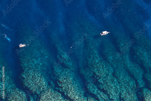 Cristal clear blue waters around Reunion island  © aylerein