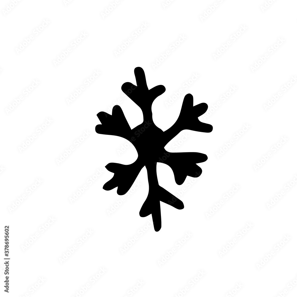 Hand drawn doodle snow flakes. Hand drawn doodle snow flakes.