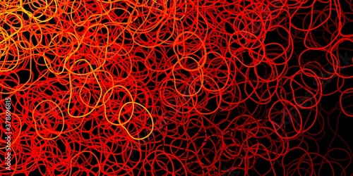 Dark orange vector template with abstract forms.