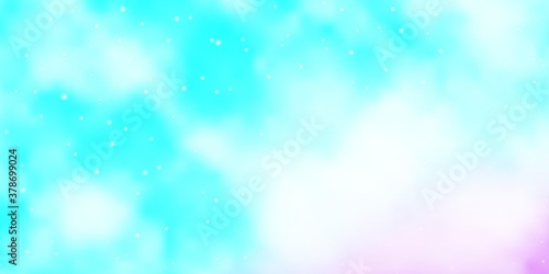 Light Pink, Blue vector texture with beautiful stars. Colorful illustration with abstract gradient stars. Pattern for wrapping gifts.