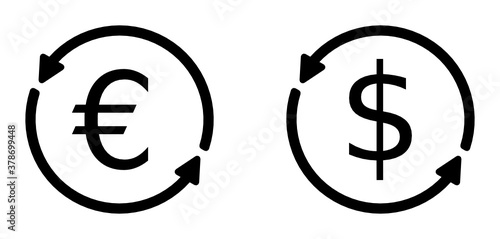 Geld wechseln Icon photo