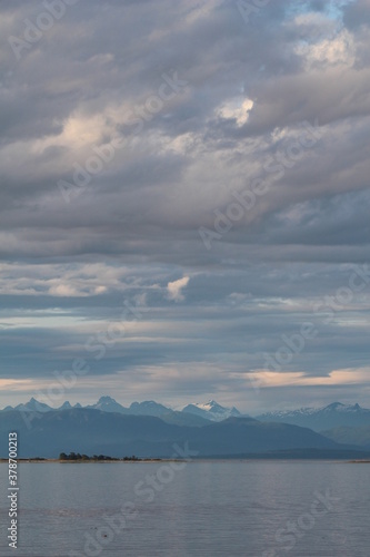 Sick Cloud Movement over Snowcapped Mountains