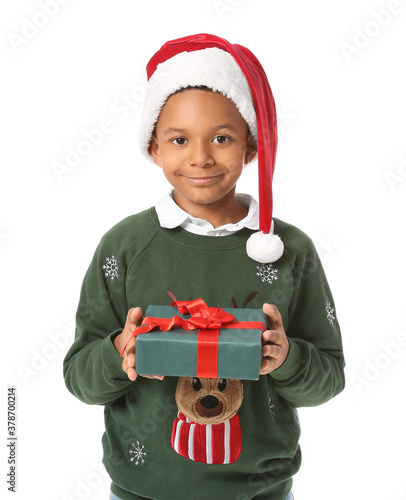 Cute African-American boy i...
