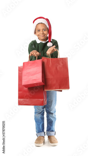 Cute African-American boy i...