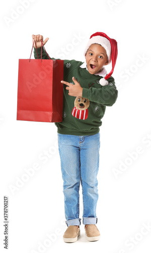 Cute African-American boy i...