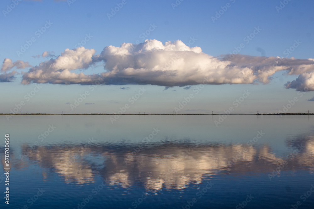 clouds over lake ibera, corrientes, Argentina