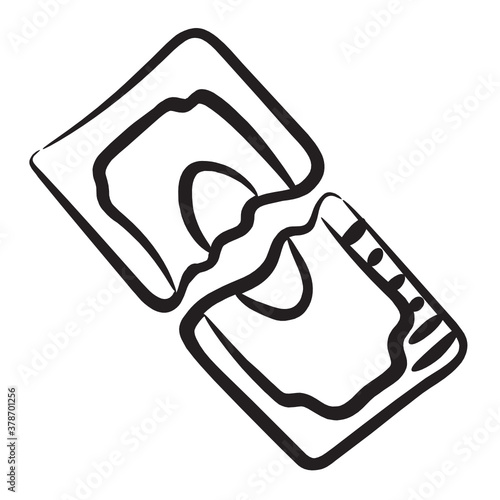
Broken money icon design, vector of economical risk 
