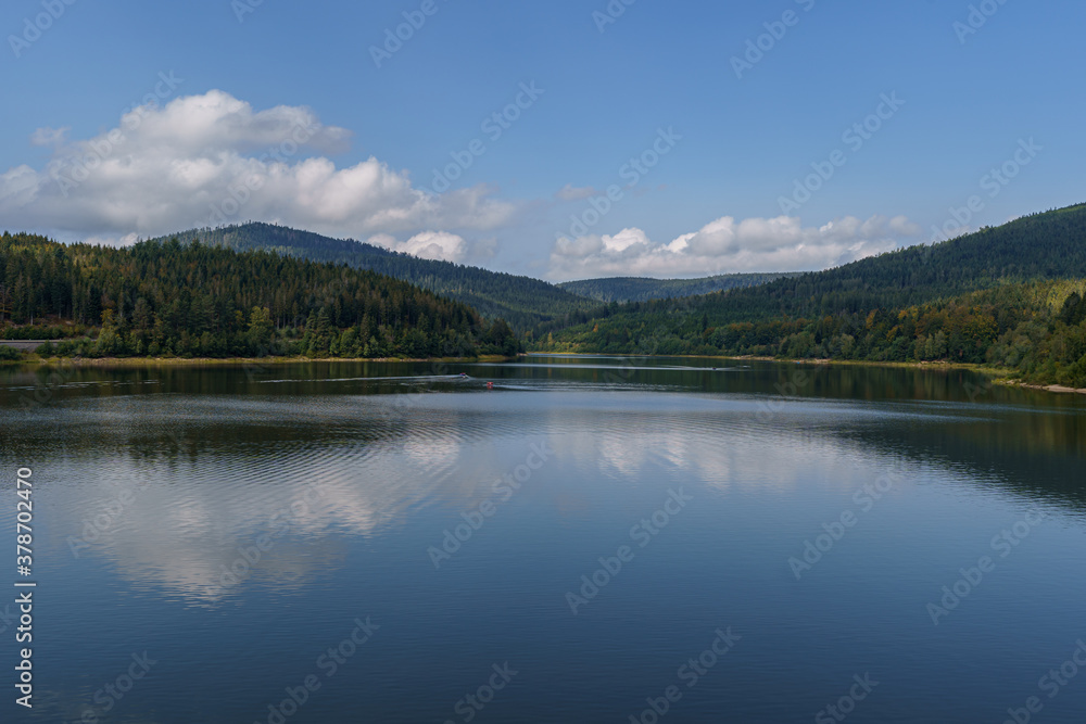 Schwarzenbach reservoir, Schwarzenbachtalsperre, Black Forest, Germany