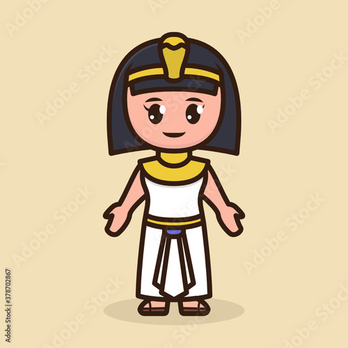 Ancient Egyptian woman with priest Cleopatra costume design