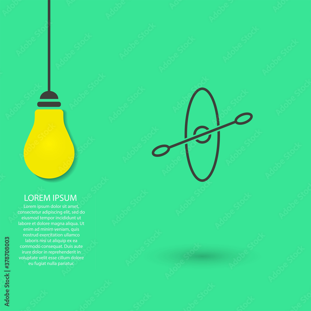 Kayak vector icon , lorem ipsum Flat design Kayak vector icon , lorem ipsum Flat design