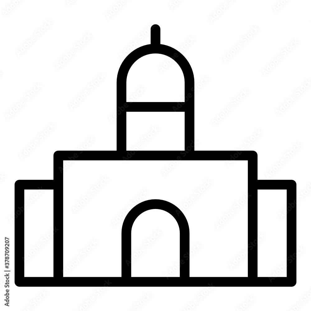 mosque line style icon. suitable for your creative project. mosque line style icon. suitable for your creative project.
