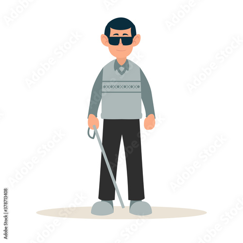 Disable people blind. A bli...