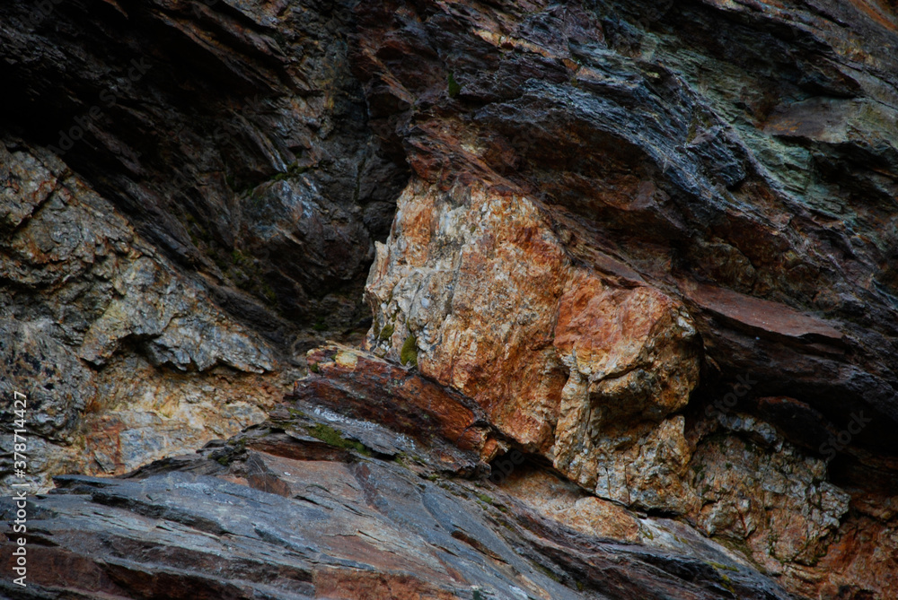 Close up on the rocks of Aspromonte, Italy, Europe.