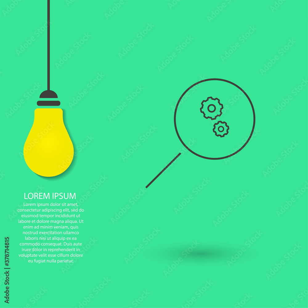 Loupe vector icon , lorem ipsum Flat design Loupe vector icon , lorem ipsum Flat design