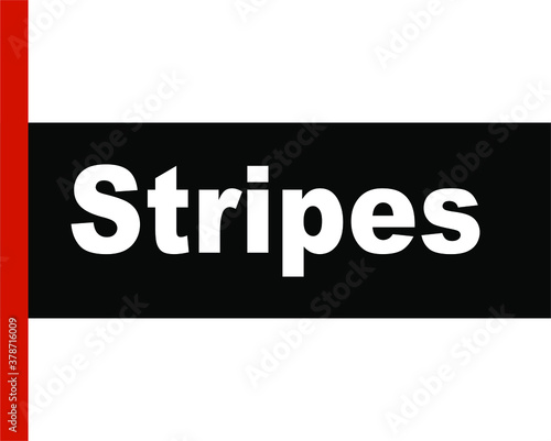 BLACK BACTOR BANEER STRIPES