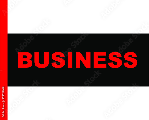 BLACK VECTOR BANNER business