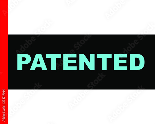 BLACK VECTOR BANNER PATENTED