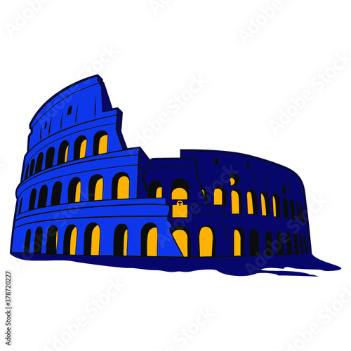 The Colosseum is the most important amphitheater and the imposing monument of ancient Rome.