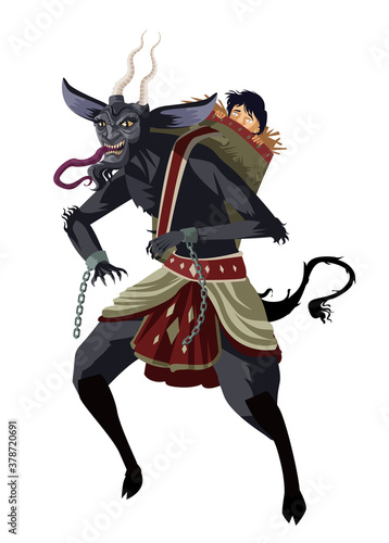 christmas krampus monster
