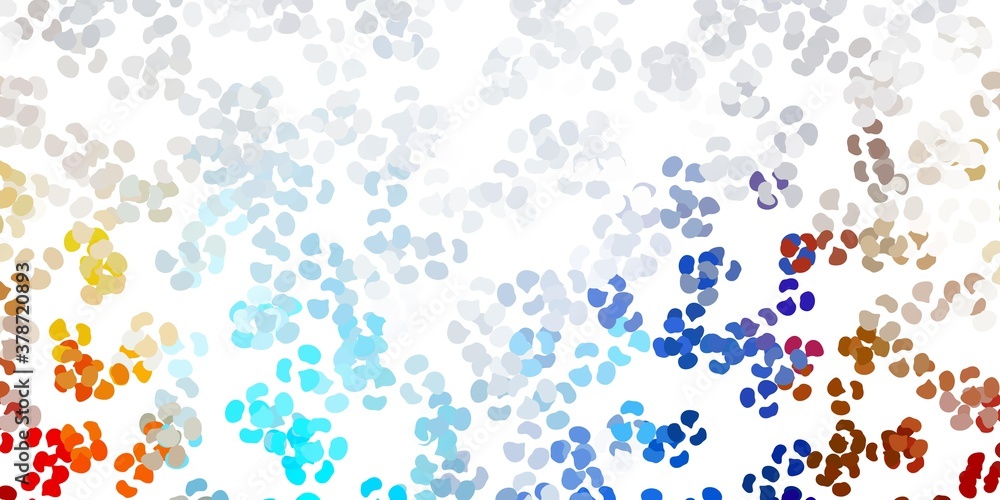 Light blue, yellow vector pattern with abstract shapes. Light blue, yellow vector pattern with abstract shapes.