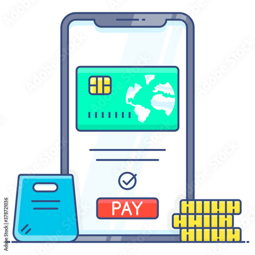 
Card payment vector design
