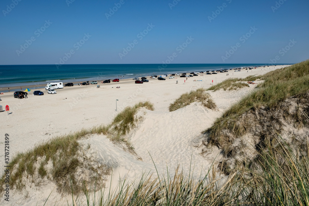 Beautiful coastline in northern Jutland, Denmark, Europe Beautiful coastline in northern Jutland, Denmark, Europe