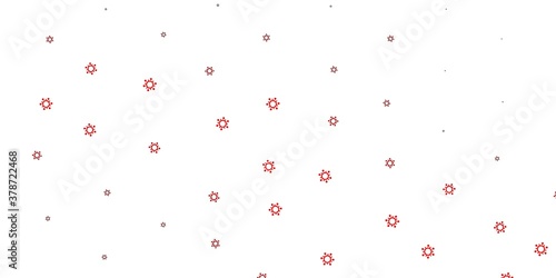 Light red vector texture with disease symbols.