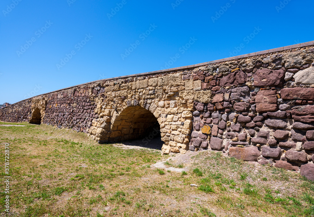 Roman bridge in Sant'Antioco in Sardinia