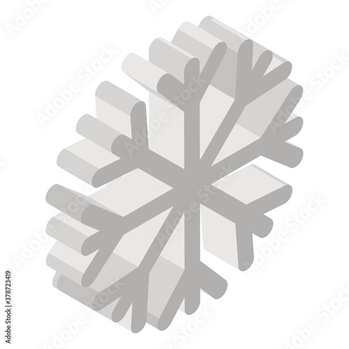  Snowflake icon. Christmas and winter theme vector. 