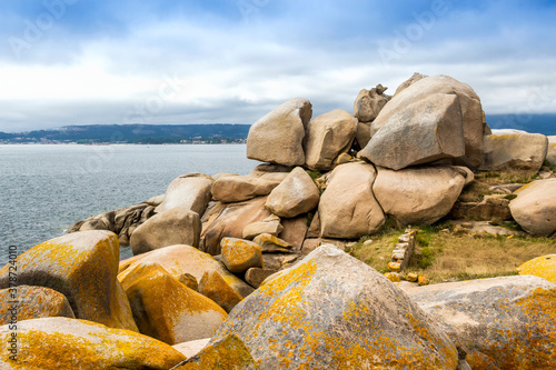 Large granite rock skittles