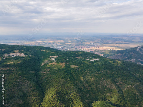 Aerial view of town of Asenovgrad, Bulgaria photo