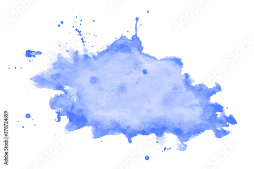 hand painted blue watercolor stain texture background design