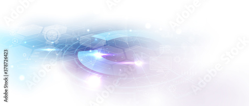 abstract technology communication concept vector background