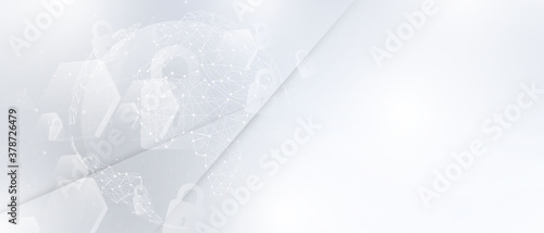 abstract technology communication concept vector background