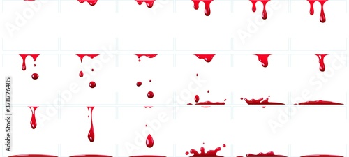 Fotografija Dripping blood animation