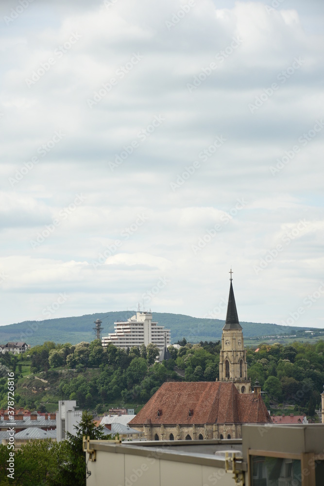 panoramic image in Cluj, Romania. 2017