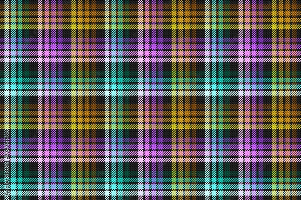 Modern neon cmyk tartan traditional clan ornament repeatable pattern, textile texture from plaid, tablecloths, shirts, clothes, dresses, bedding, blankets. editable vector illustration Modern neon cmyk tartan traditional clan ornament repeatable pattern, textile texture from plaid, tablecloths, shirts, clothes, dresses, bedding, blankets. editable vector illustration