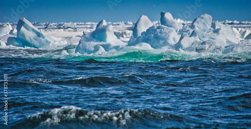 Sea Ice  Edge of Pack Ice 80   N  Arctic  Svalbard  Norway  Europe
