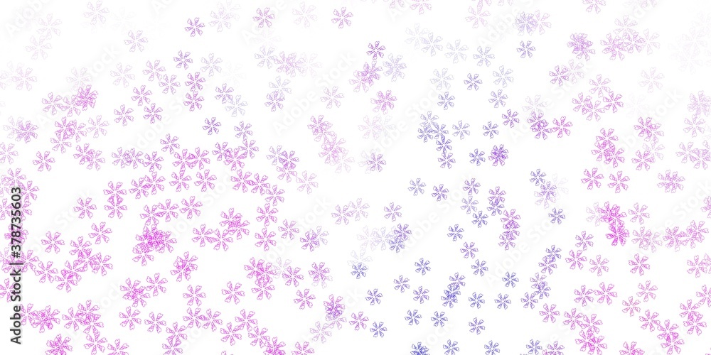 Light purple, pink vector abstract layout with leaves. Light purple, pink vector abstract layout with leaves.