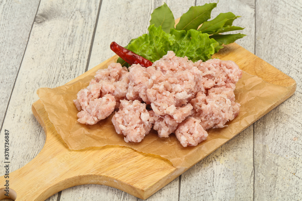 Homemade pork minced meat for cooking Homemade pork minced meat for cooking
