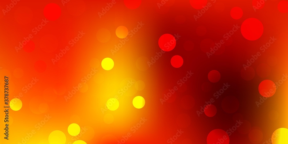 Light orange vector template with circles. Light orange vector template with circles.