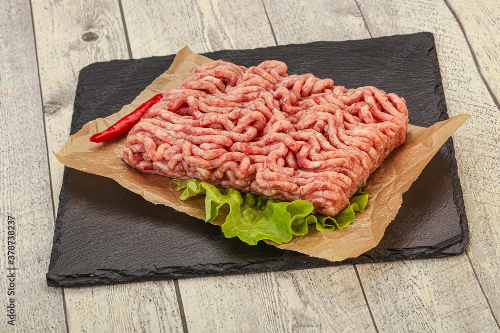 Raw Minced pork meat for cooking Raw Minced pork meat for cooking
